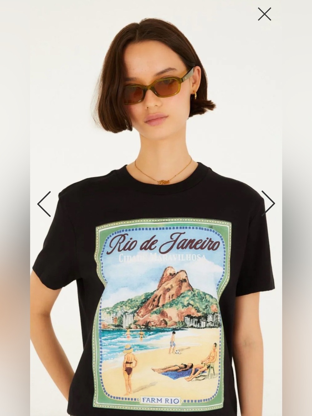 Farm Rio T-Shirt Postal Rio - Picture 4 of 8